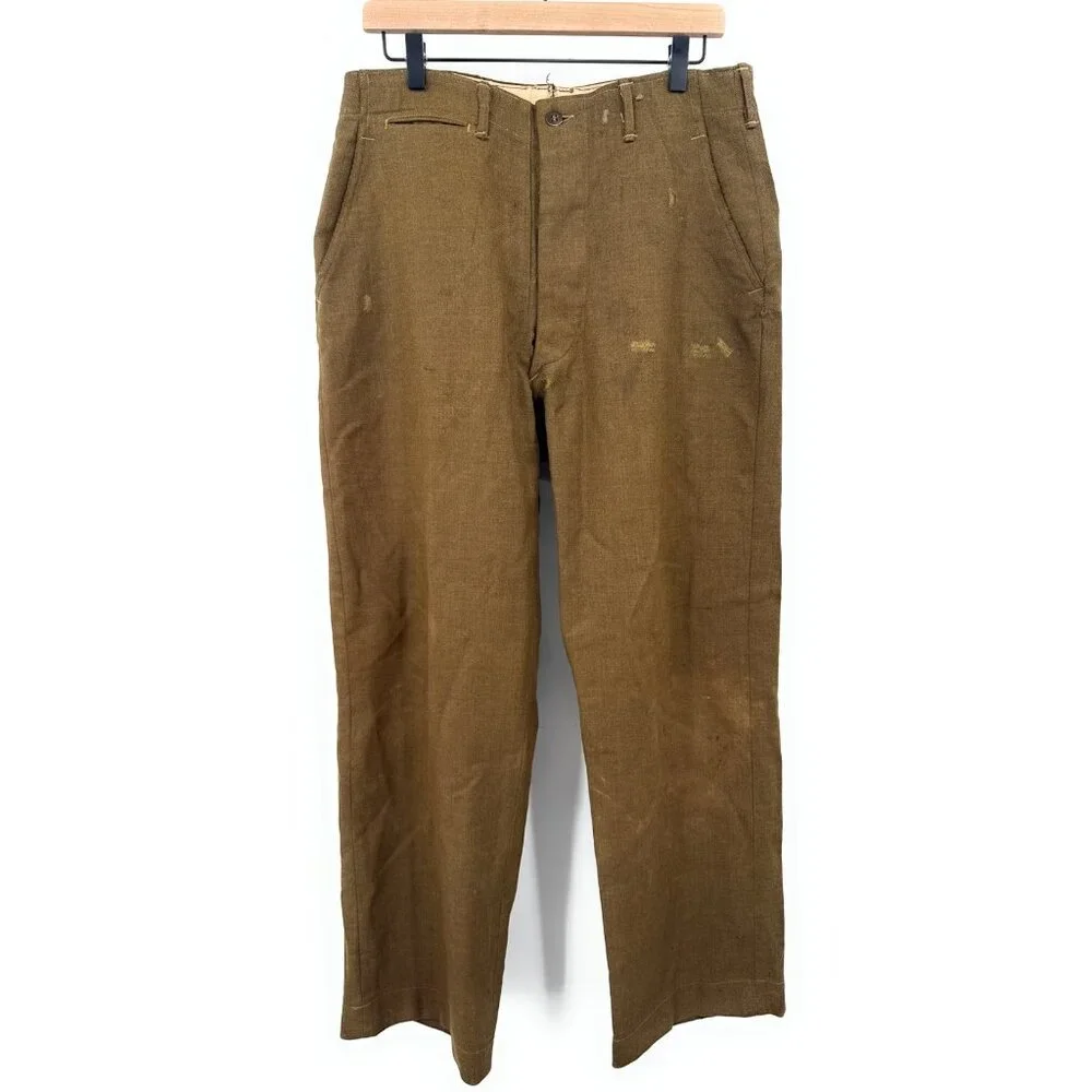 WWII WW2 M1941 Kersey Wool Lined Field Pants Tanker Sz‎ 32x33 1942 Trousers